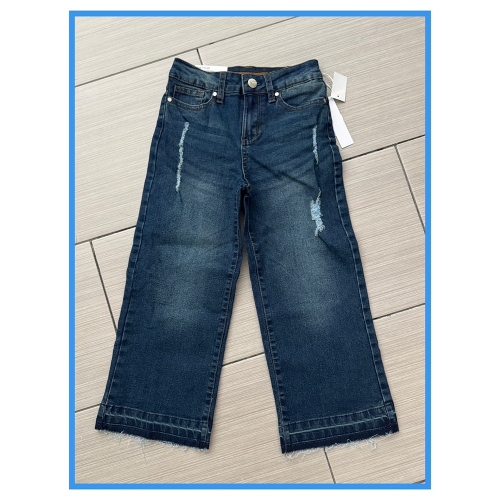 Joe’s Jeans 🫐 Girls Sz-10 Destroyed Flare Blue Jeans